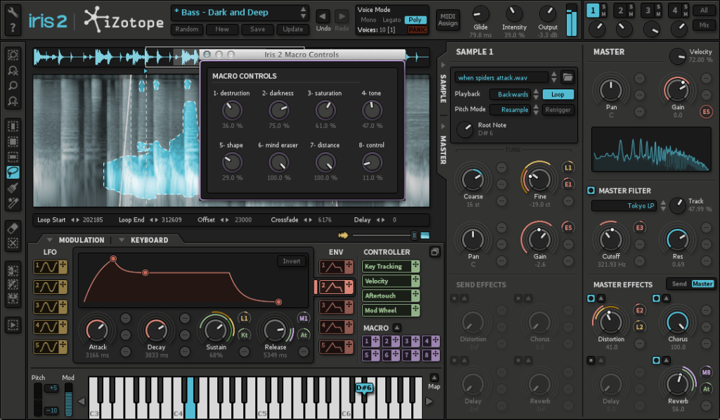 izotope iris2 macro control full